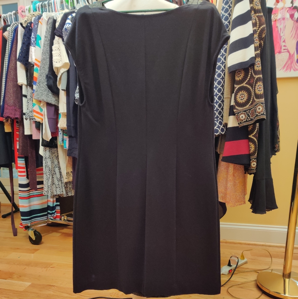 Black midi dress